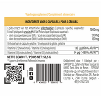 Alpha Labz - Fat Is Life - Omega 3 Huile de Krill Vitamine D3 K2